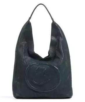 Сумка-Ведро Marxergasse 1 из зернистой яловой кожи. Taschendieb Wien, зеленый