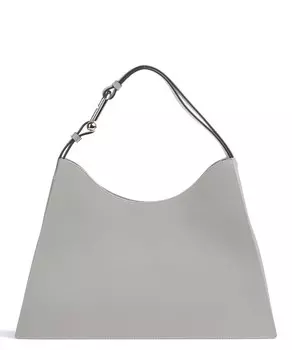 Сумка-Ведро Nuvola l из мелкозернистой кожи Furla, серый