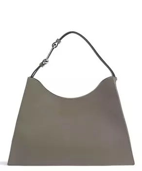Сумка-Ведро Nuvola l из мелкозернистой кожи Furla, хаки