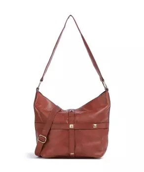 Сумка-Ведро peace bridge 2 из зернистой яловой кожи Taschendieb Wien, коричневый