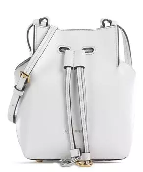 Сумка-Ведро Roundabout из эко-яловой кожи из мелкозернистой кожи Coccinelle, белый