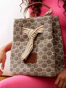 Сумка-Ведро с монограммой Codello, бежевый