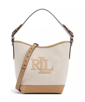 Сумка-Ведро Witley среднего размера хлопок Lauren Ralph Lauren, бежевый