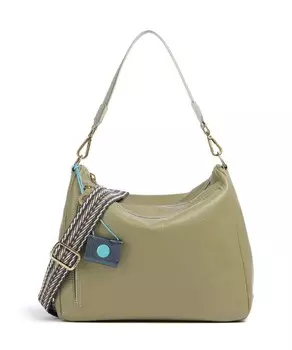 Сумка-Ведро Zante Polly из зернистой телячьей кожи. Gabs, зеленый