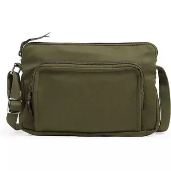 Сумка Vera Bradley Cotton Little Hipster, зеленый