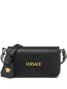 Сумка Versace с логотипом, черный