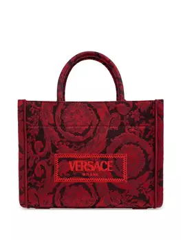 Сумка Versace среднего размера Barocco Athena, красный