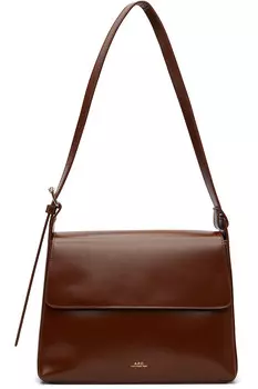 Сумка Virginie с клапаном A.P.C., цвет noisette
