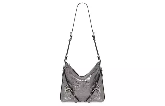 Сумка Voyou из овчины, женская, серебристо-серая, через плечо Givenchy