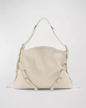 Сумка Voyou среднего размера с пряжкой из мятой кожи Givenchy