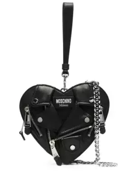 Сумка в форме сердца Moschino, черный