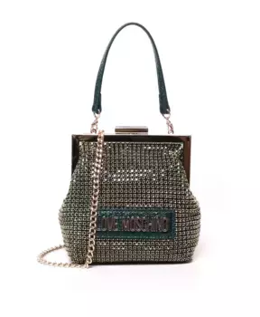 Сумка в стиле ретро кошелька для монет Love Moschino, зеленый