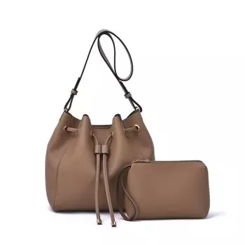 Сумка-ведро Ashby с завязкой Mellow World, цвет latte