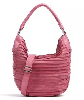 Сумка-ведро-бестселлер из зерненой кожи Fredsbruder, розовый