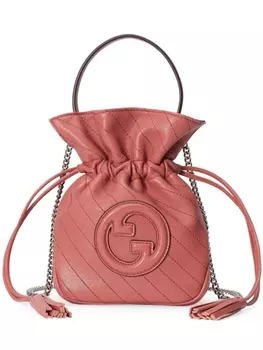 Сумка-ведро Blondie размера мини Gucci, розовый