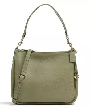 Сумка-ведро Cary из зерненой кожи Coach, зеленый