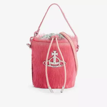 Сумка-ведро daisy с меховой текстурой Vivienne Westwood, розовый