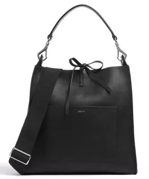 Сумка-ведро Dalia Raquel из зерненой коровьей кожи Abro, черный