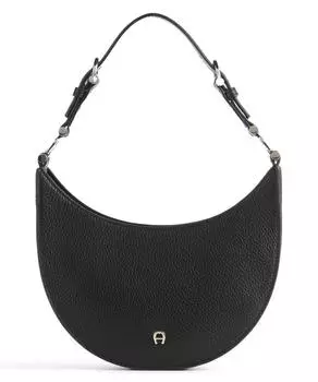 Сумка-ведро Delia S из зерненой яловой кожи Aigner, черный