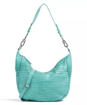 Сумка-ведро Flowow из зернистой яловой кожи. Fredsbruder, зеленый