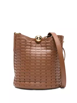 Сумка-ведро Furla mini Sfera из кожи, коричневый