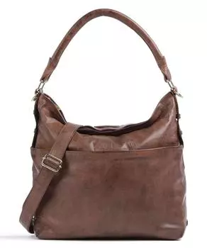 Сумка-ведро Golden Chic из мелкозернистой телячьей кожи Depeche, коричневый