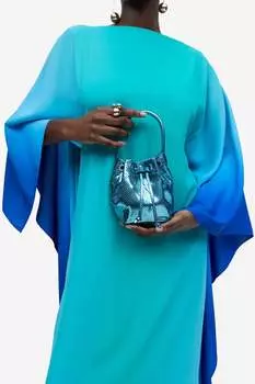 Сумка-ведро H&M, бирюзовый