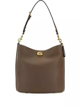 Сумка-ведро из ивы Coach, коричневый