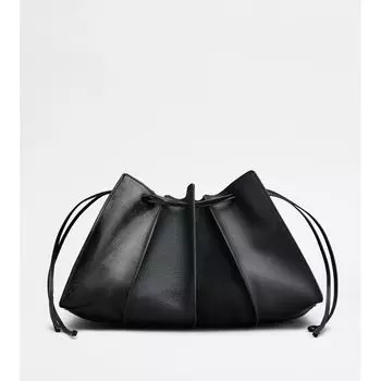Сумка-ведро из кожи, средний размер TOD's, черный