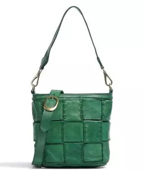 Сумка-ведро из мелкозернистой яловой кожи. Campomaggi, зеленый