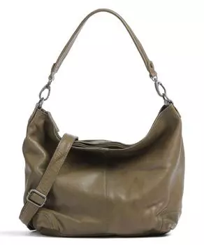 Сумка-ведро из мытой восковой коровы Боливия из воловьей кожи The Chesterfield Brand, зеленый