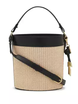 Сумка-ведро из рафии Lanvin, нейтральный