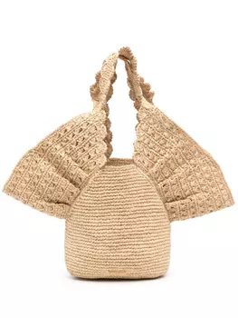 Сумка-ведро из рафии Zimmermann, нейтральный