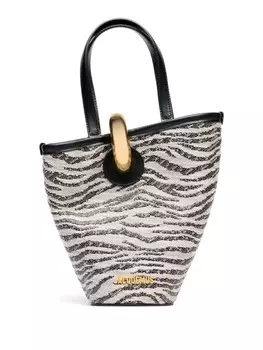 Сумка-ведро Jacquemus Le petit Bambola, нейтральный цвет