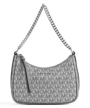 Сумка-ведро Jet Set Charm из зерненой кожи Michael Kors, серебряный