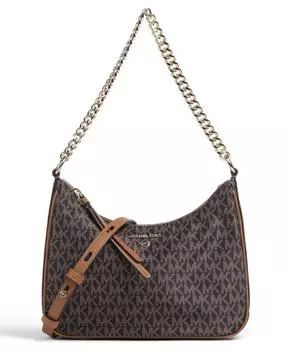 Сумка-ведро Jet Set с подвесками из полиэстера Michael Kors, коричневый