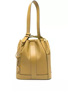 Сумка-ведро Lancel Elles среднего размера, зеленый