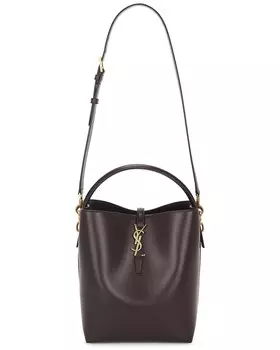 Сумка-ведро Le 37 Saint Laurent, цвет Dark Sweet Choco