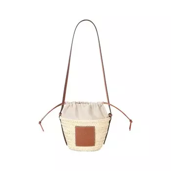 Сумка-ведро Loewe на шнурке, Natural/Tan