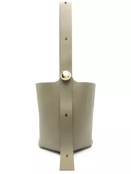 Сумка-ведро LOEWE Pebble среднего размера, зеленый