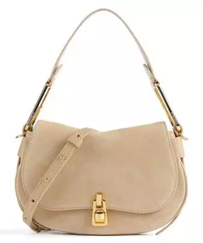 Сумка-ведро Magic Suede из матовой и зернистой яловой кожи Coccinelle, бежевый