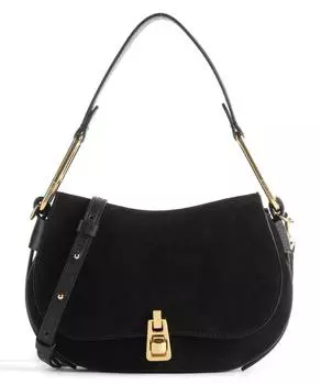 Сумка-ведро Magic Suede из матовой и зернистой яловой кожи Coccinelle, черный