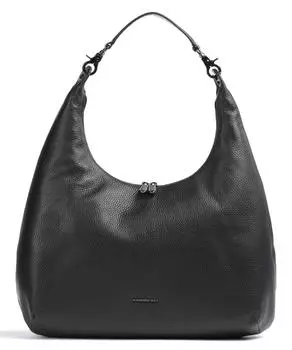 Сумка-ведро Mellow Leather из зернистой яловой кожи Mandarina Duck, черный