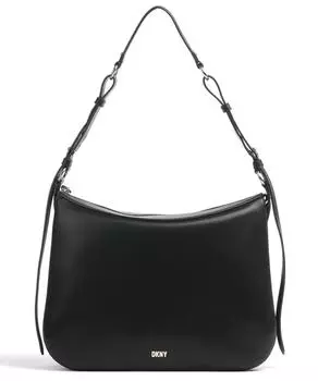 Сумка-ведро Milano из мелкозернистой яловой кожи. Dkny, черный