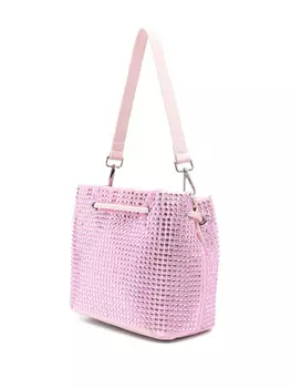 Сумка-ведро Monnalisa, украшенная кристаллами, розовый