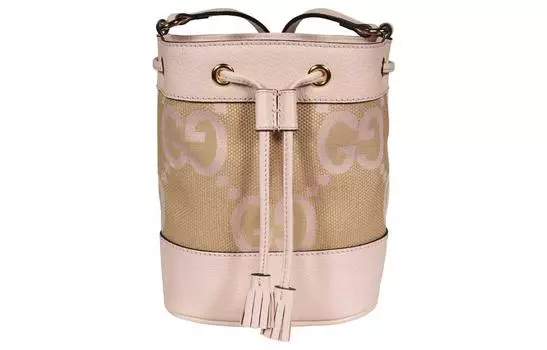 Сумка-ведро Ophidia Canvas с кожаными вставками, женская сумка через плечо GUCCI