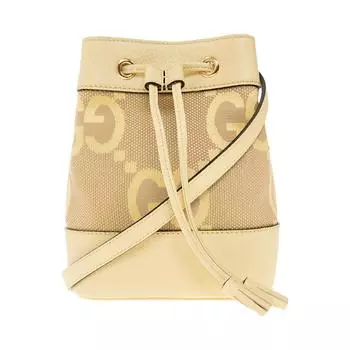 Сумка-ведро Ophidia Canvas с кожаными вставками, женская сумка через плечо GUCCI