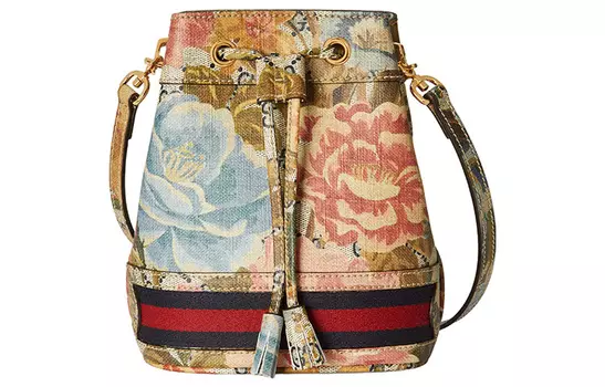 Сумка-ведро Ophidia Canvas, женская, через плечо, разноцветная GUCCI