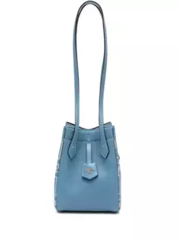 Сумка-ведро Origami размера мини FENDI, синий