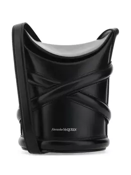 Сумка-ведро от Alexander McQueen The Curve, черный